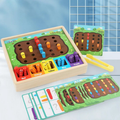 Montessori Worm Game for Color Matching Fun - main product image