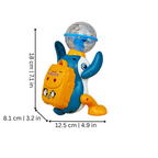 Dancing Penguin Spinner with Colorful Lights and Motion