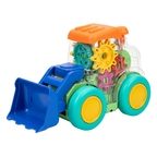 Transparent Gear Construction Truck with Lights and Music Fun - main product image