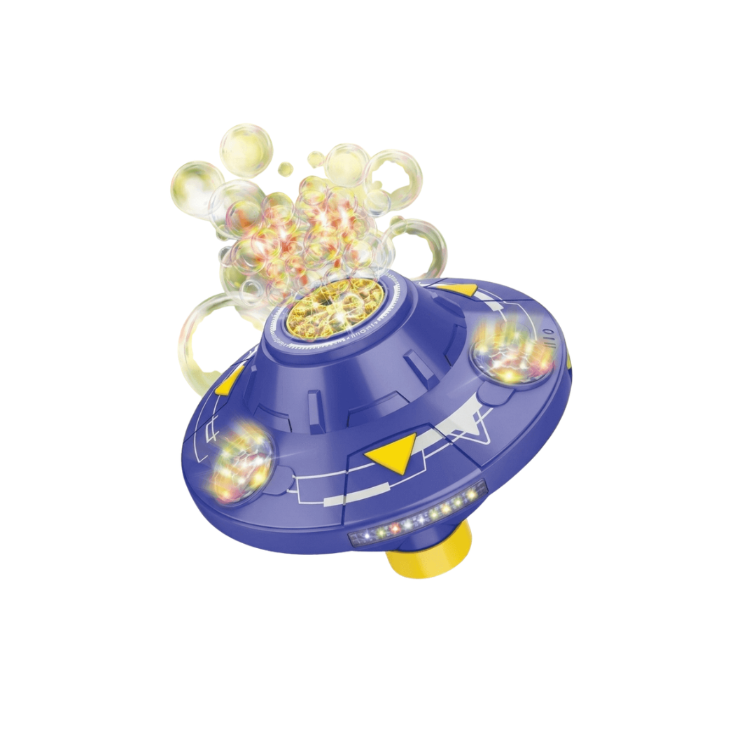 Light-Up UFO Bubble Machine for Colorful Play Adventures