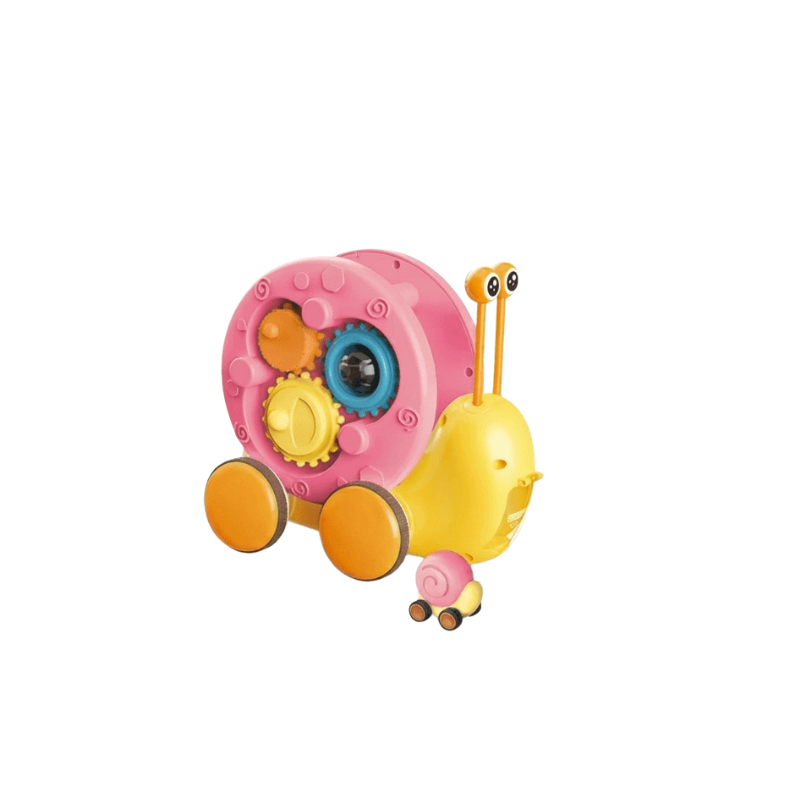 Musical Pull-Along Snail Toy for Early Learning Play