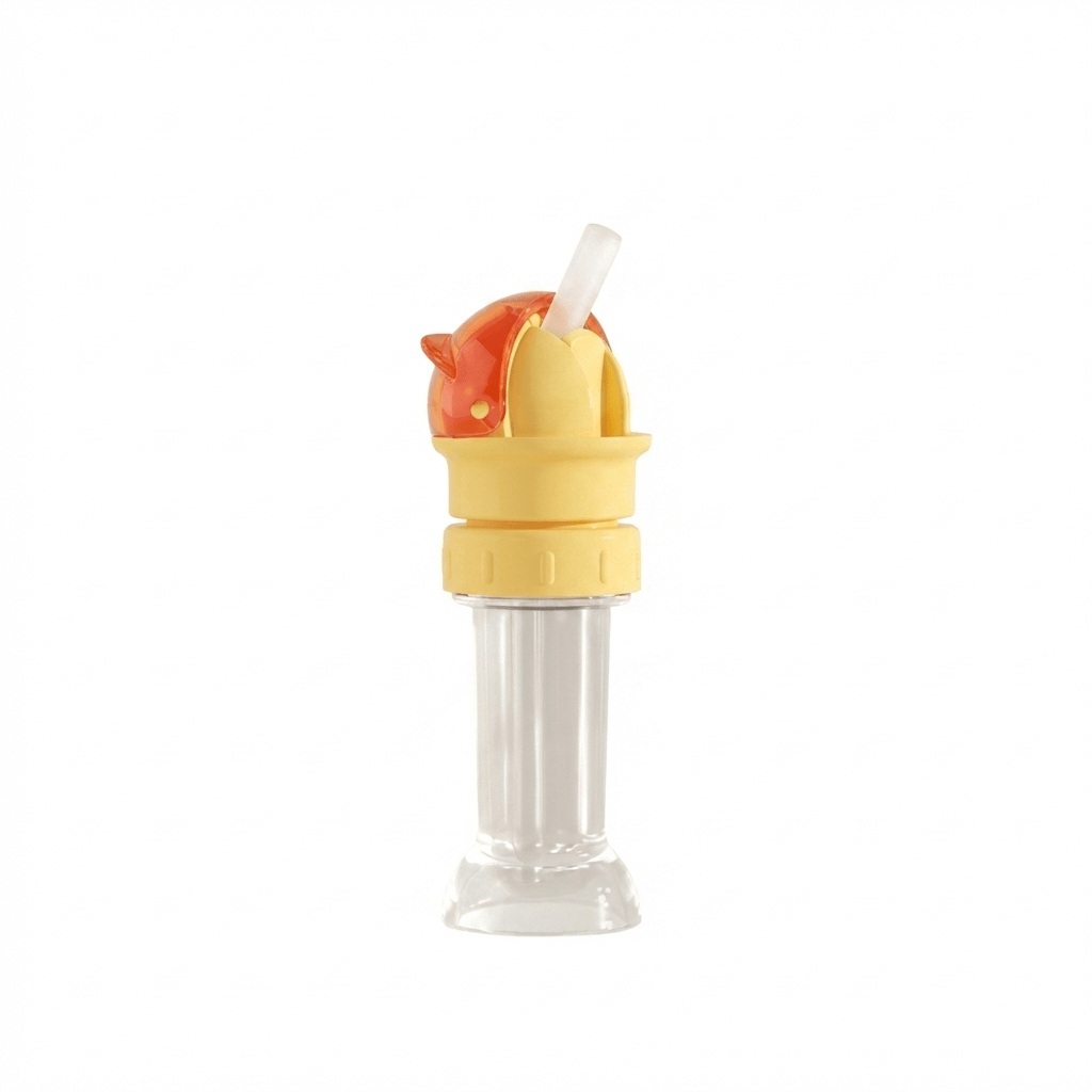 Straw Bottle Lid with Drinking Tube for Easy Baby Sips