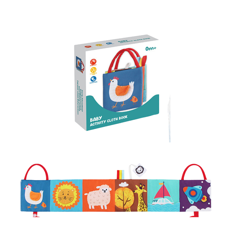 Fold-Out Fabric Book for Tummy Time