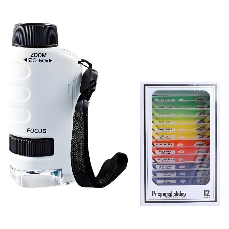 Mini Handheld Microscope with LED Light