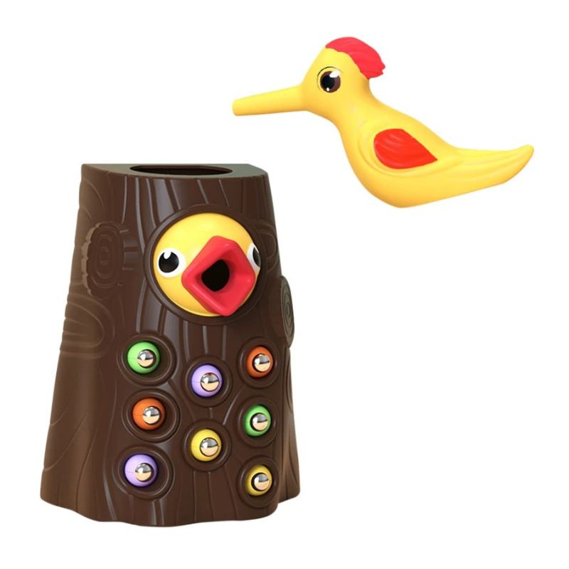 Interactive Woodpecker Feeding Game - main product image