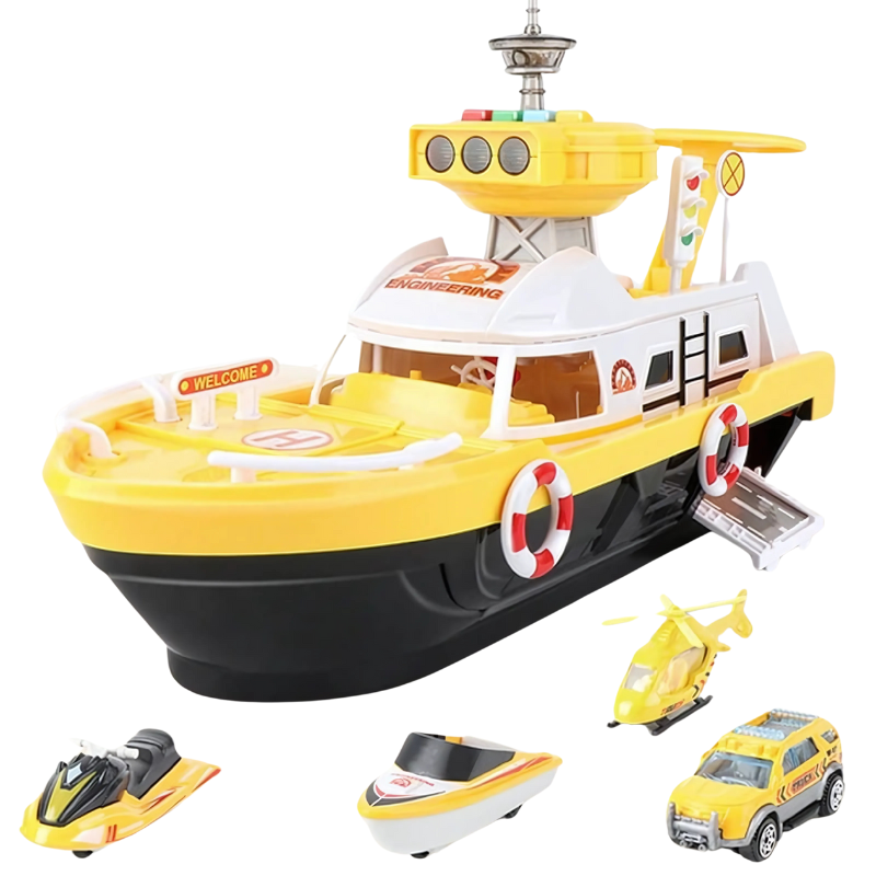 Multi-Vehicle Boat Adventure Playset
