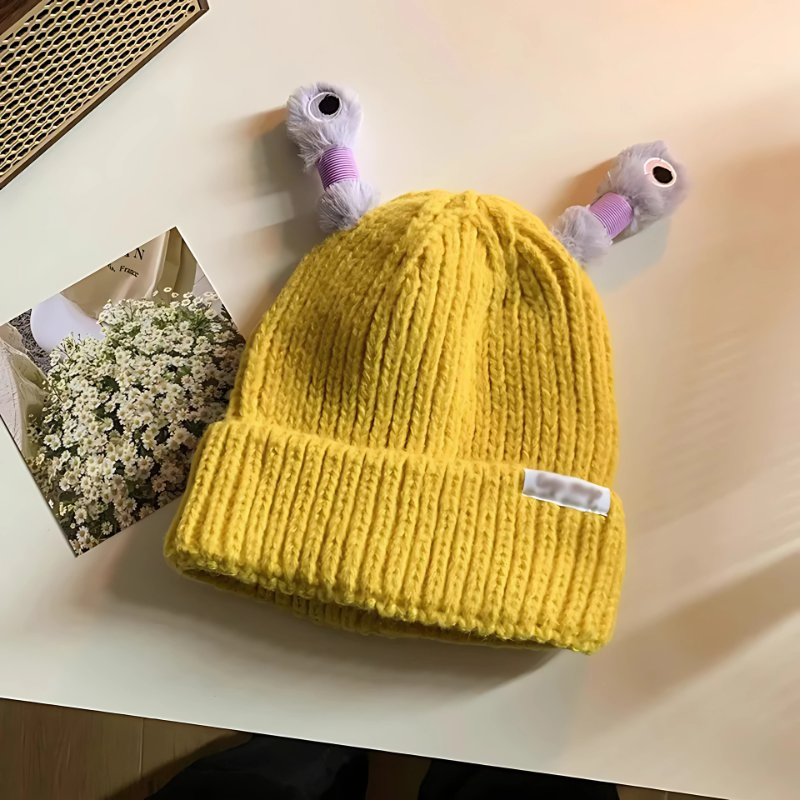 Magical Glowing Monster Knit Hat for Winter Fun