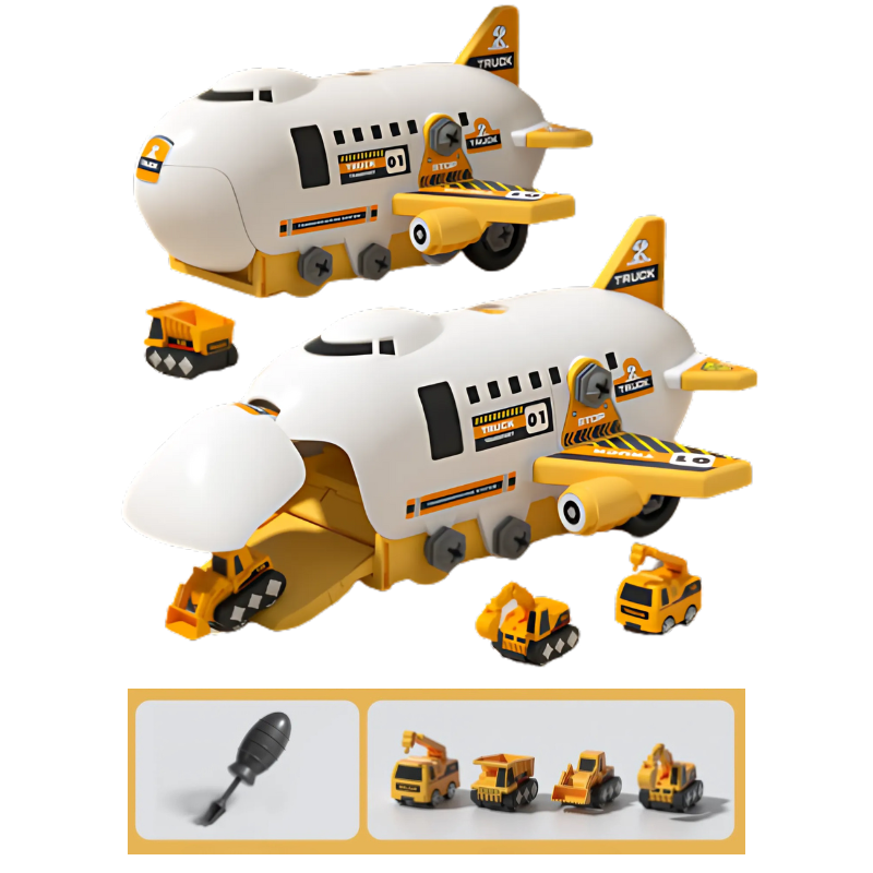 Giant Transport Plane with Mini Engineering Vehicles - main product image