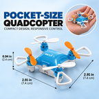 Mini RC Drone with Controller Storage Case & 360° Flips