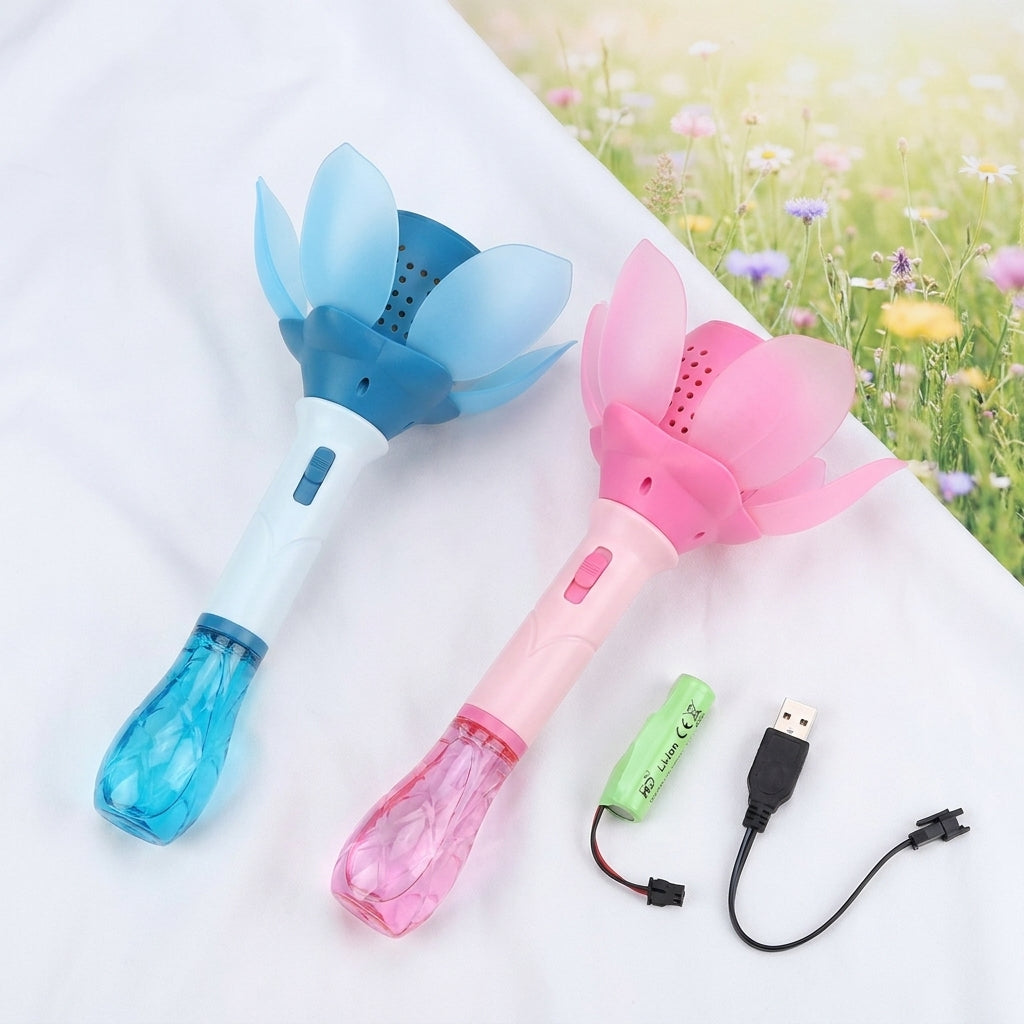 Light-Up Flower Bubble Wand