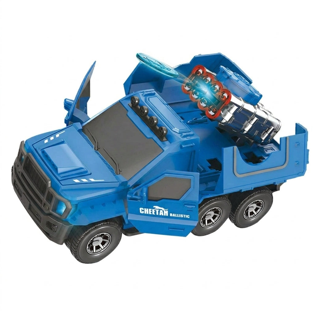 Military Toy Truck with Lights, Music, and Action Play