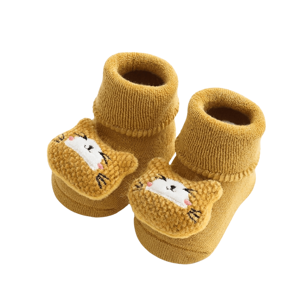 Plush Cartoon Socks for Cozy Comfort and Grip Support