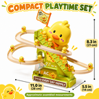 Duck Stair Climbing Toy with Lights & Music – Electric Duck Slide Track
