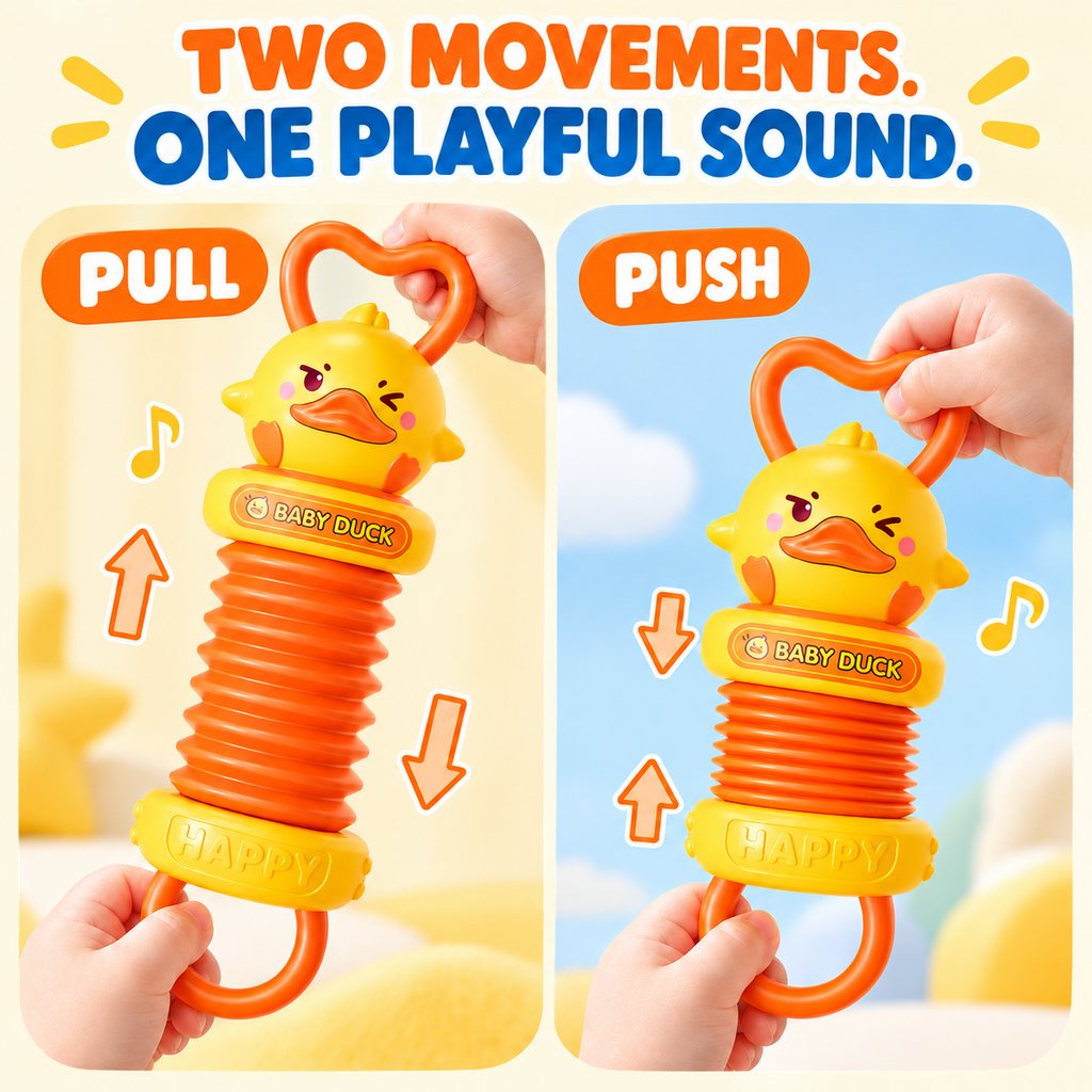 Duck Accordion Toy – Push & Pull Sensory Sound Toy