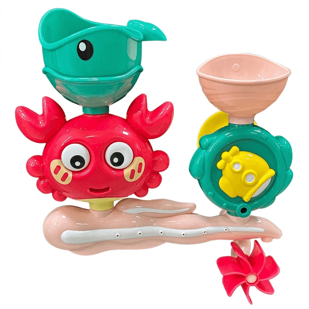 Wall-Adhering Animal Bath Toy for Engaging Splash Play