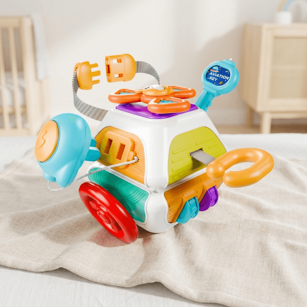 Educational Activity Cube for Fine Motor Skill Practice - main product image