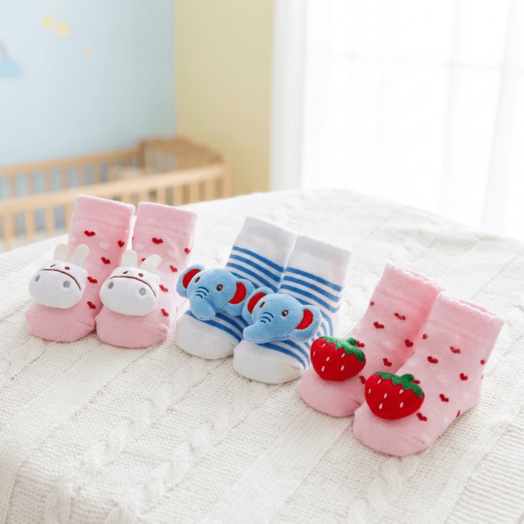 Anti-Skid Cartoon Socks for Early Walkers