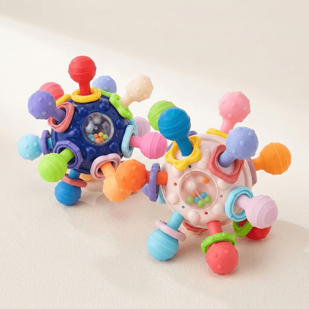 Musical Teether Ball for Sensory Play and Soothing Relief