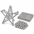 Silver Magnetic Puzzle Set for Focus and Stress Relief - main product image