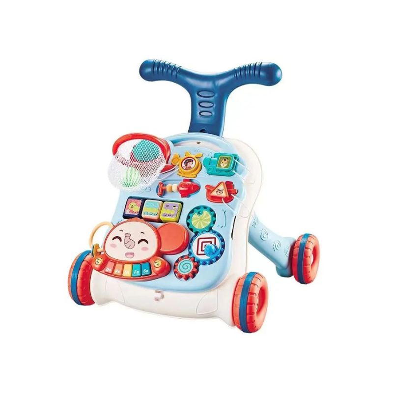 3-in-1 Interactive Baby Walker and Activity Center - main product image