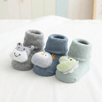 Plush Cartoon Socks for Cozy Comfort and Grip Support