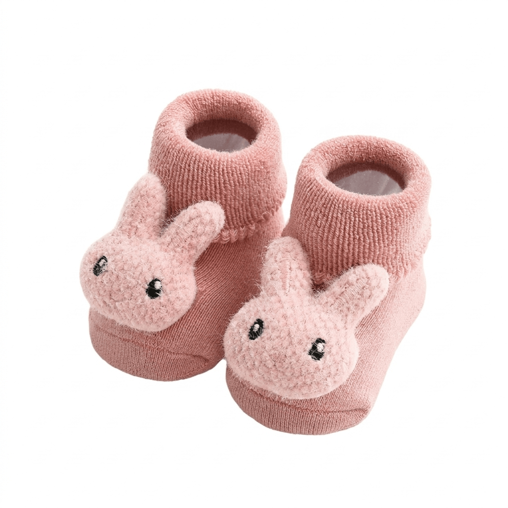 Plush Cartoon Socks for Cozy Comfort and Grip Support