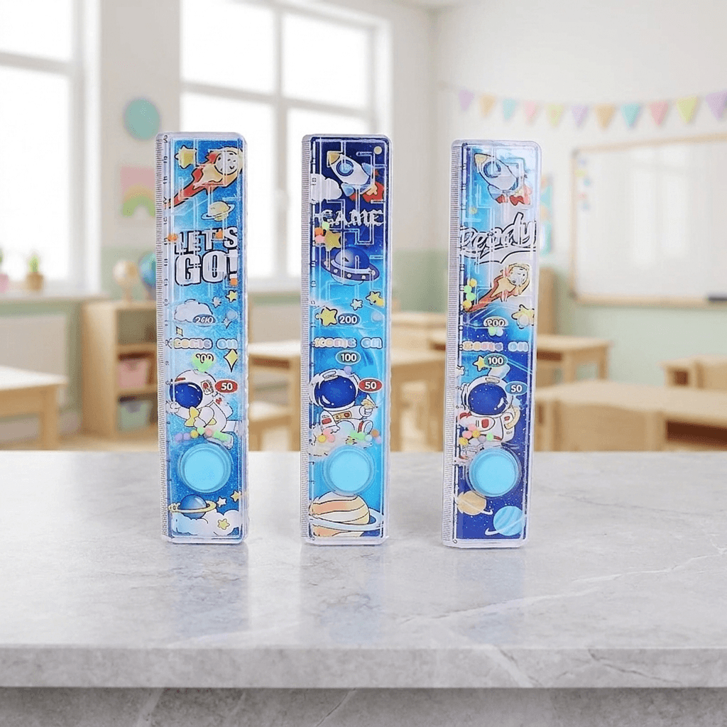 Fun School Ruler With Mini Bead Maze Play