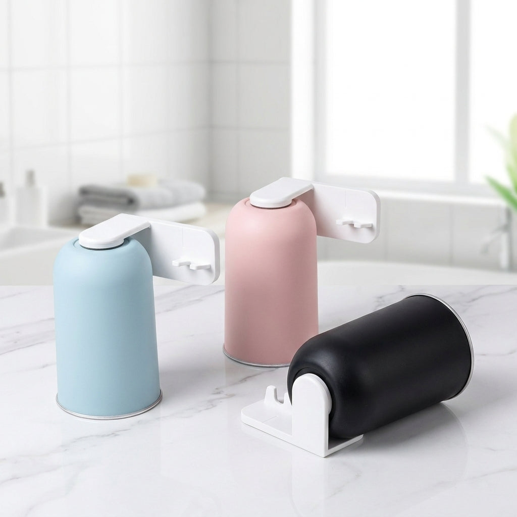 Magnetic Wall-Mounted Mouthwash Cup for Cute Bathroom Organization