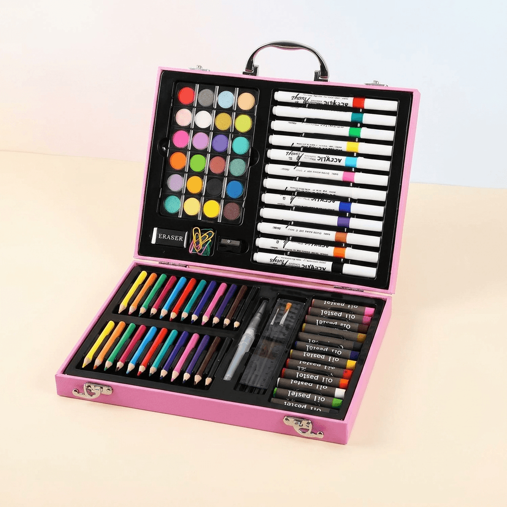 Complete Art Box for Drawing, Painting and Creative Learning - main product image