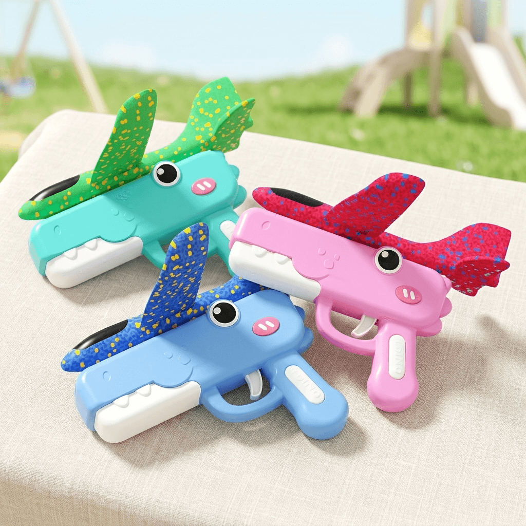 Foam Glider Toy Gun for Easy Aim and Flight Practice