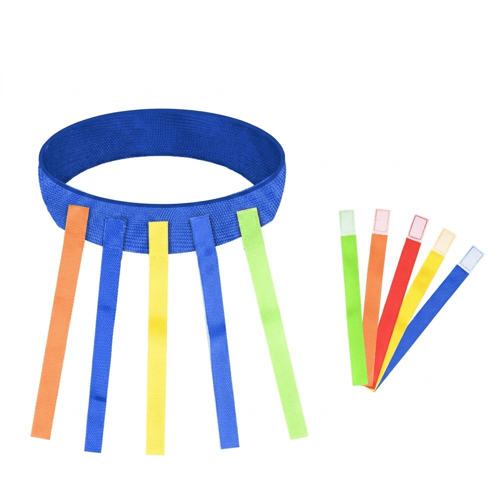 Colorful Belt Game for Running, Chasing and Group Play