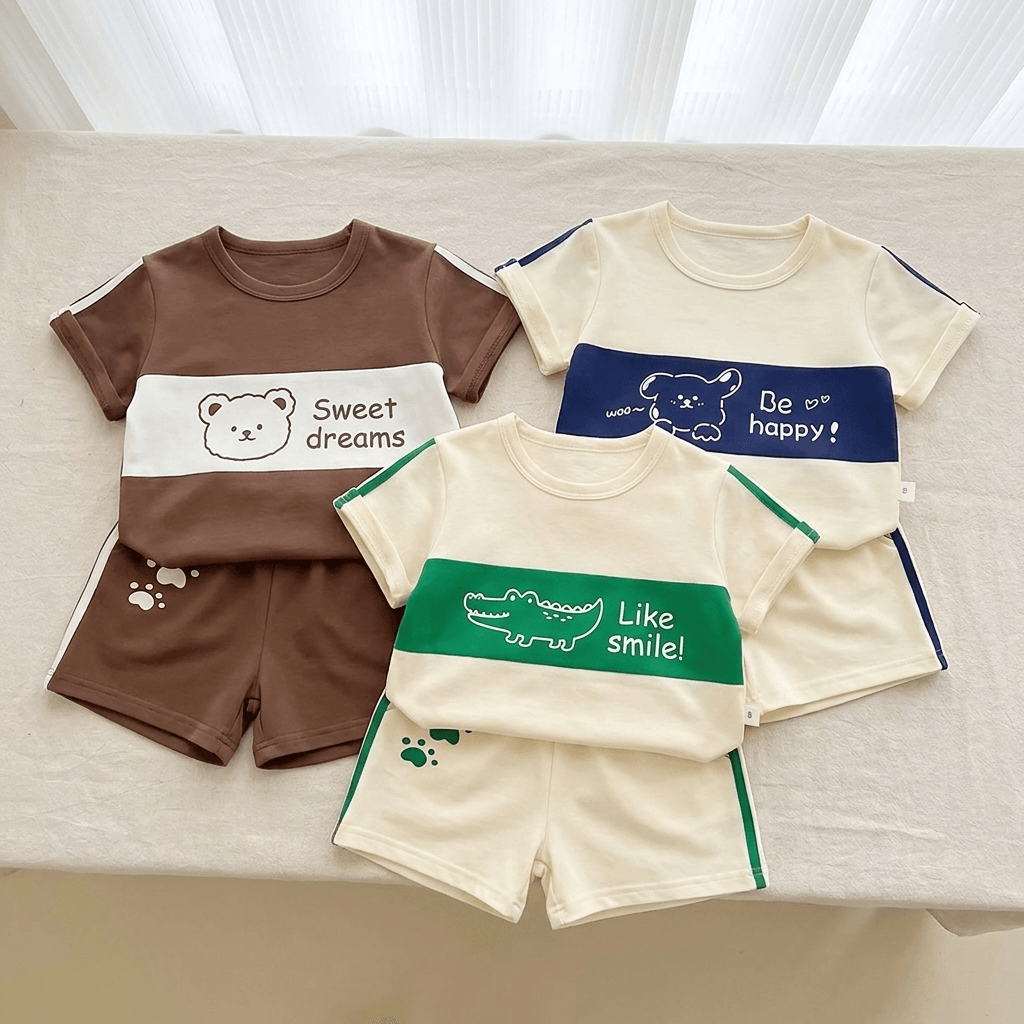 Toddler T-Shirt and Shorts Set for Playful Summer Days