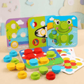 Wooden Matching Game for Shape, Color and Focus Practice - main product image