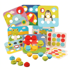 Wooden Matching Game for Shape, Color and Focus Practice