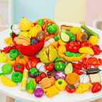 Pretend Food Cutting Set for Toddler Kitchen Play - main product image