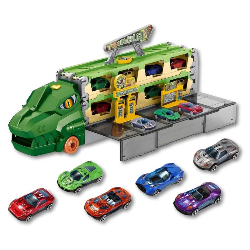 2-in-1 Car Carrier and Race Track Truck - main product image