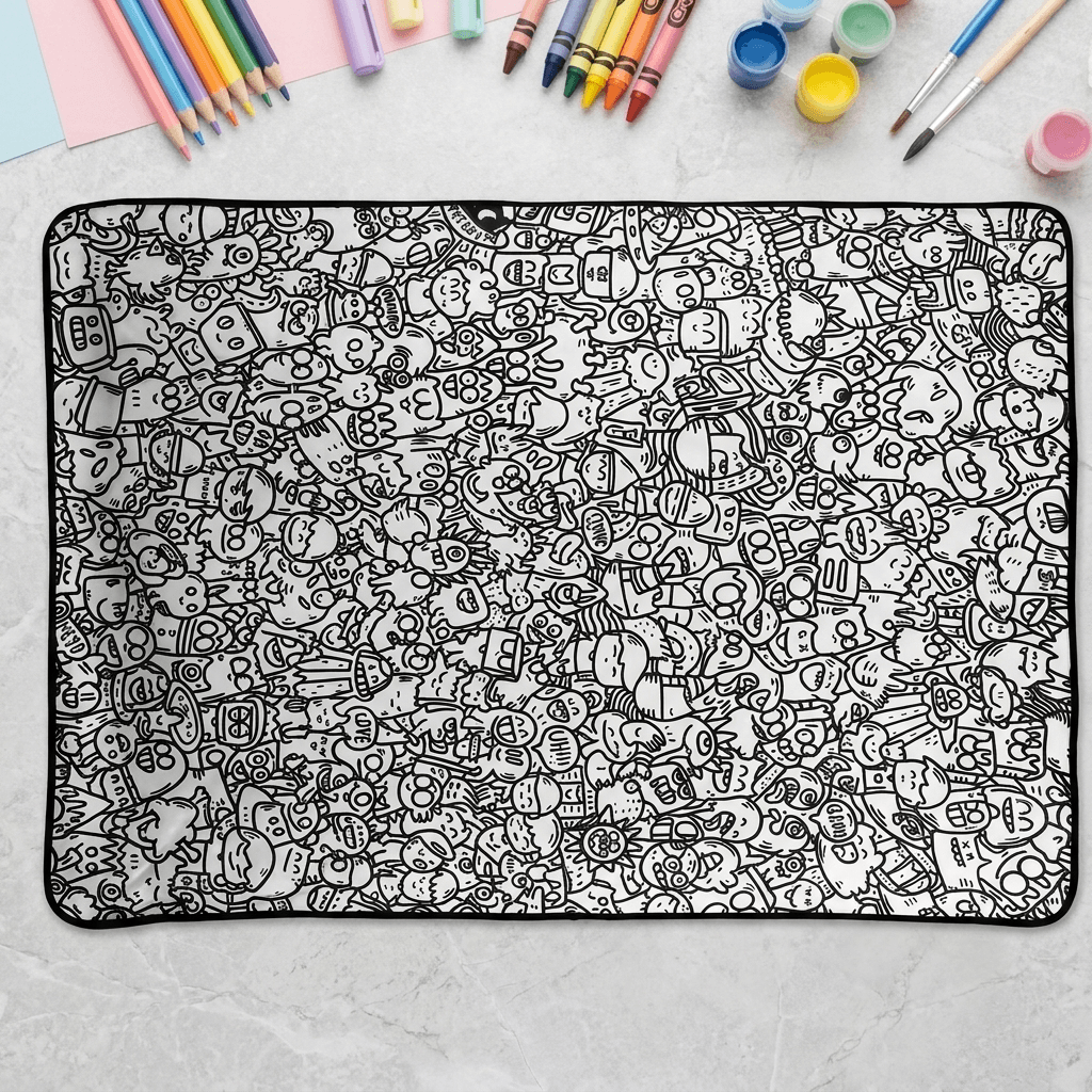 Large Coloring Blanket for Relaxed Playtime and Creative Memories