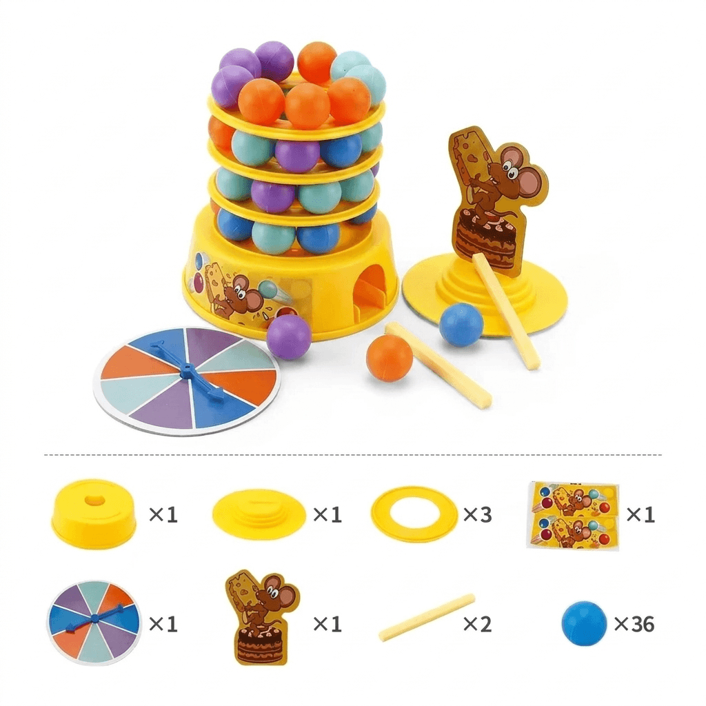 Balance Tower Ball Game for Family Fun