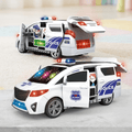 Rotating Ambulance Toy with Sound, Lights and Opening Doors - main product image