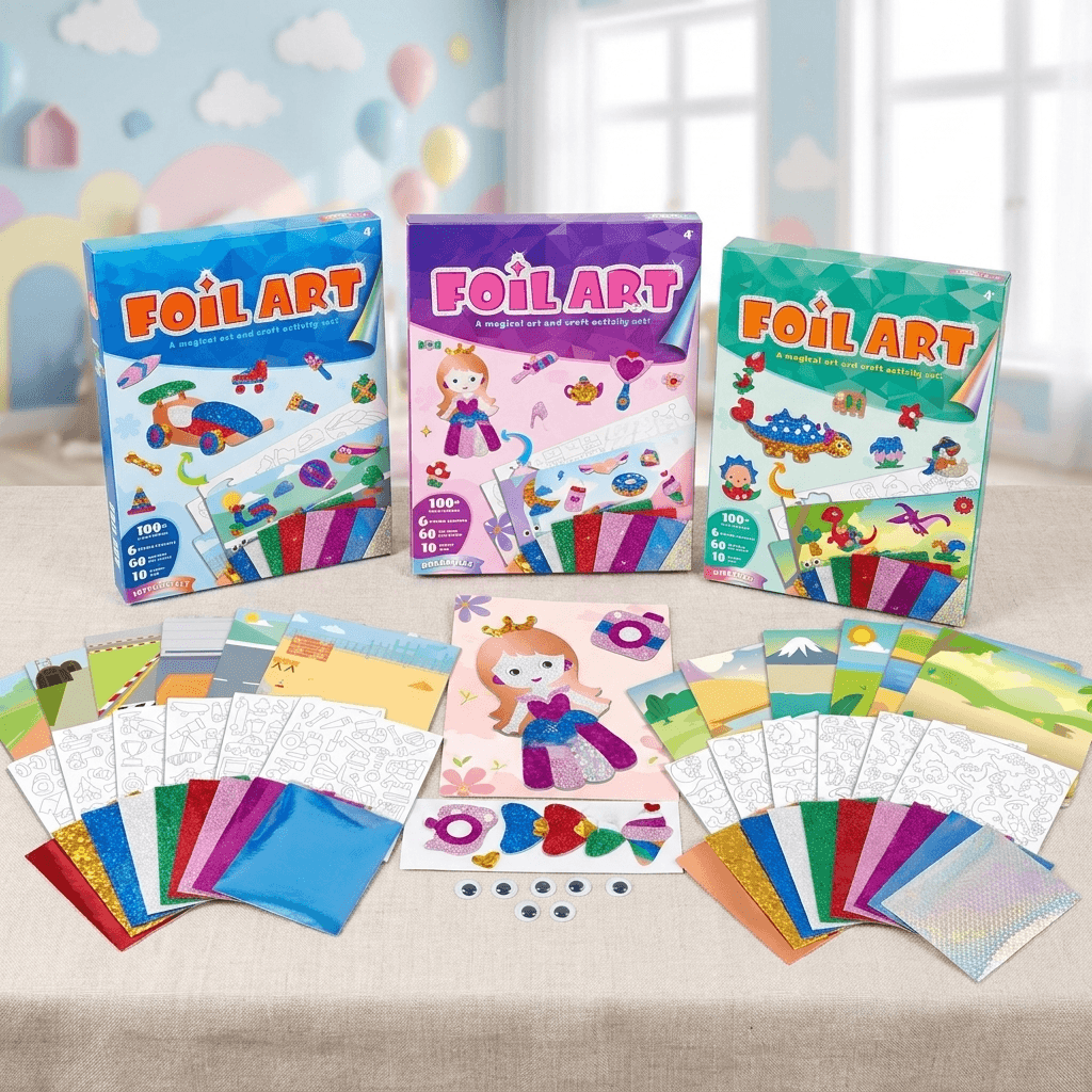 Princess Foil Art Craft Kit for Sparkly Creative Fun