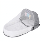 Travel Baby Bassinet with Mosquito Net and Soft Support - main product image