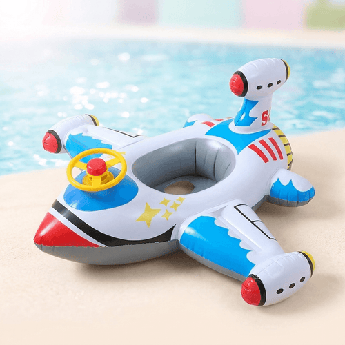 Airplane Swim Ring Seat for Kids’ Pool and Beach Fun - main product image