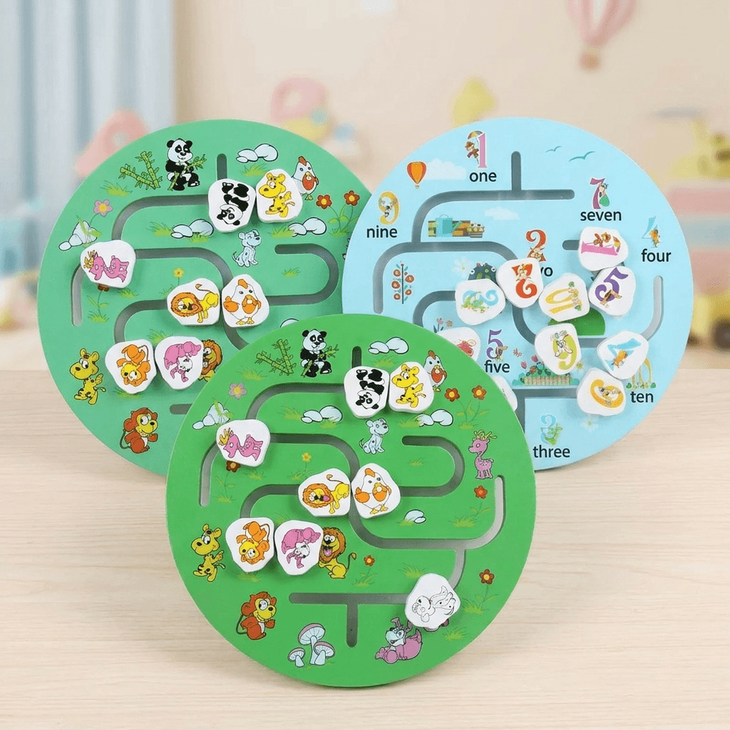 Wooden Matching Puzzle for Focus and Hand Coordination