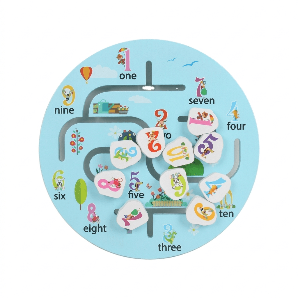 Wooden Matching Puzzle for Focus and Hand Coordination