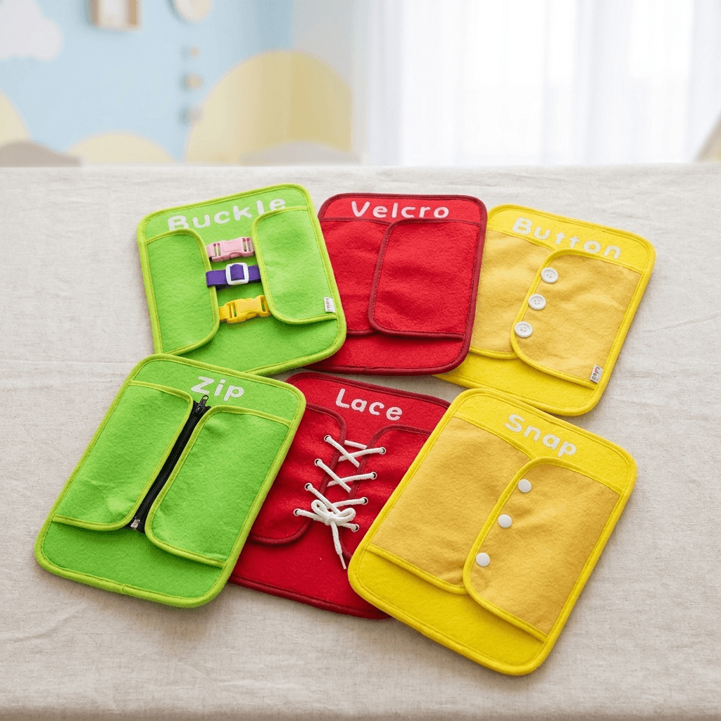 Toddler Dressing Practice Board for Confidence and Coordination