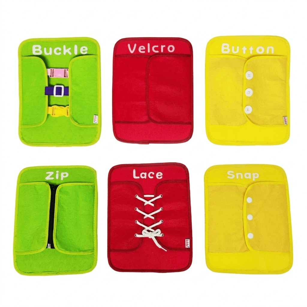 Toddler Dressing Practice Board for Confidence and Coordination