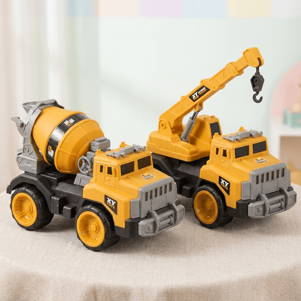 Inertia Construction Truck Toy for Creative Engineering Play