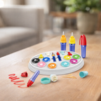 Mess-Free LED Drawing Set with Stamps and Coloring Pages - main product image
