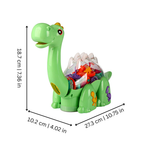 Electric Gear Dinosaur Toy with Colorful Lights and Music