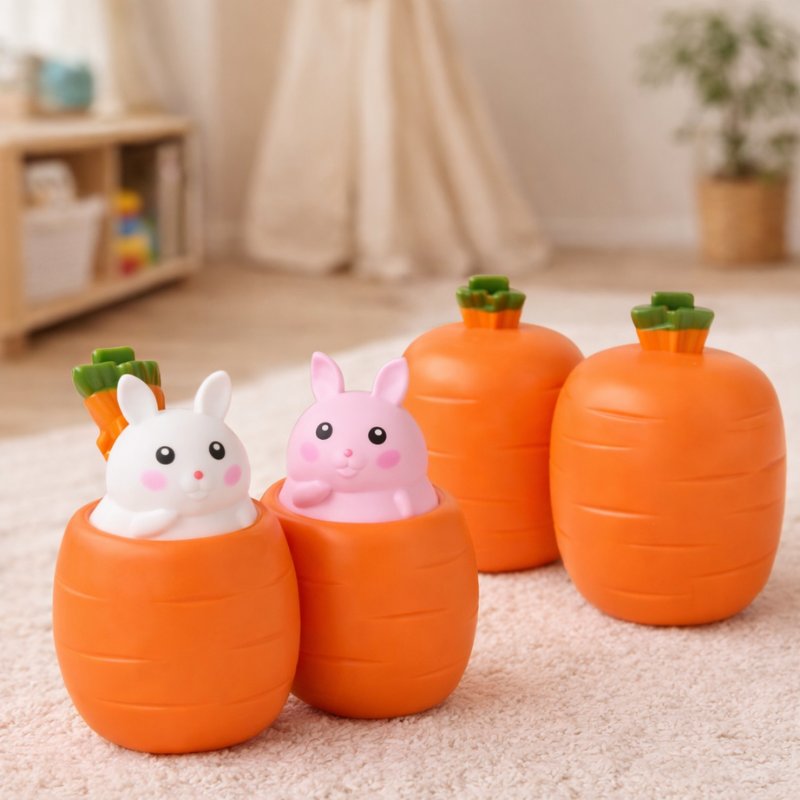 Cute Bunny Pop-Up Toy for Playful Little Hands